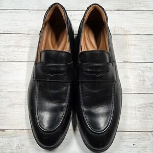 G.H. Bass Shoes Mens 12M Black Flex Step Penny Loafers Leather 0404-1304-001